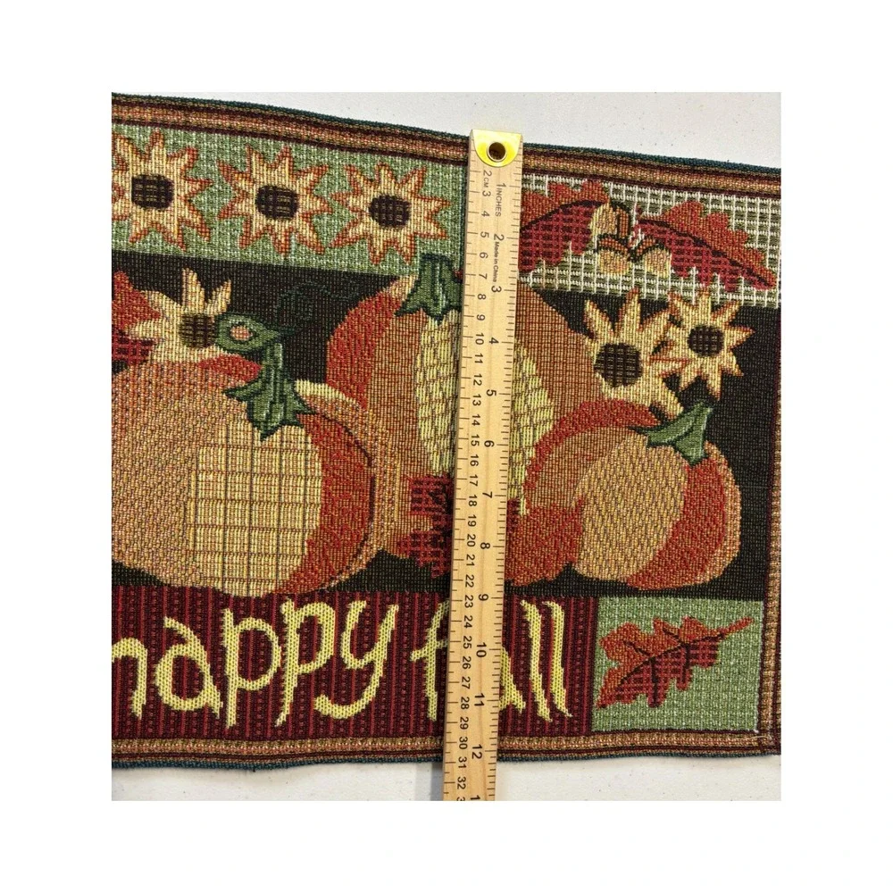 Cottagecore Fall Tapestry Placemats Set 4 Farmhouse Pumpkin Autumn Decor Rustic